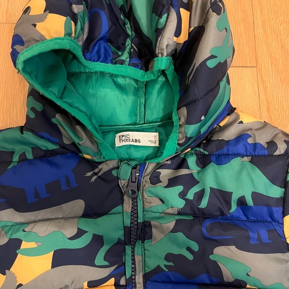 Dinosaur puffy rain coat - Picture 5 of 5